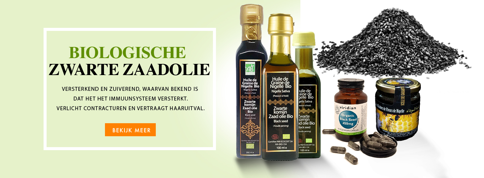 PLANTAATAARDIGE OLIE BIO ZWARTE KOMIJN NIGELLA SATIVA