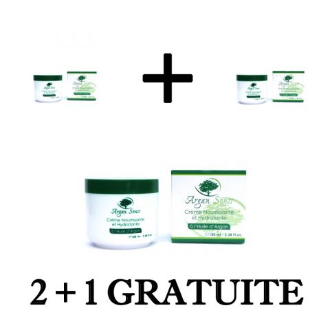 2 + 1 GRATIS VOEDENDE CREME ARGAN SOUSS 100 ML