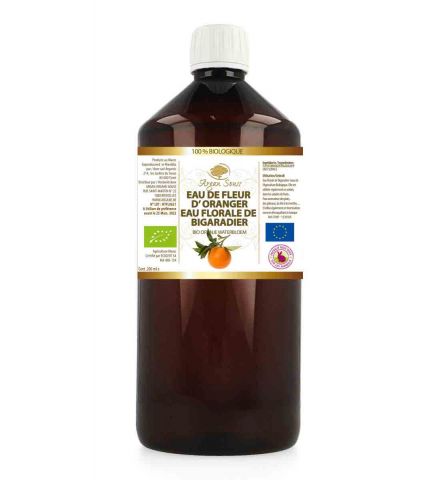 EAU DE FLEUR D' ORANGER BIGARADIER 100% BIO 1000 ML