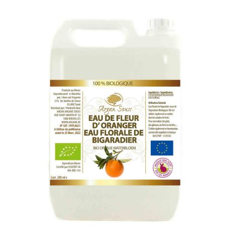 EAU DE FLEUR D' ORANGER BIGARADIER BIO 5000 ML
