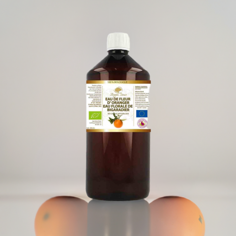 eau florale de fleur d'oranger bio 1 litres
