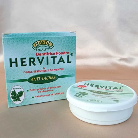 DENTIFRICE EN POUDRE HERVITAL MENTHE 50 gr