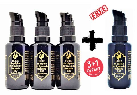 HUILE DE PEPINS DE FIGUE DE BARBARIE 100% PURE BIO 20 ML