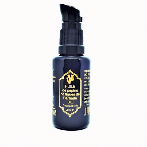 HUILE DE PEPINS DE FIGUE DE BARBARIE 100% PURE BIO 20 ML