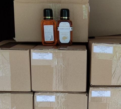 19 BOUTEILLES HUILE ARGAN SAHAR MARY LOYS 130 ML
