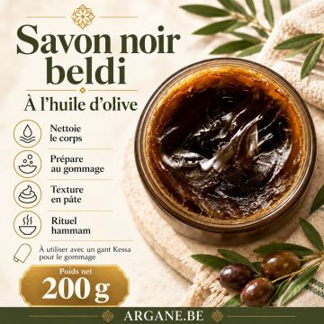 Savon noir Beldi nature 200gr