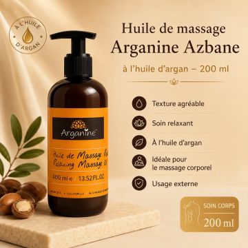 Huile de massage arganine 200 ml