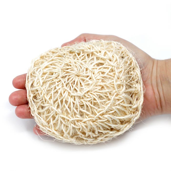 Gants Exfoliants Sisal - Coussin Circulaire Exfoliant Doux
