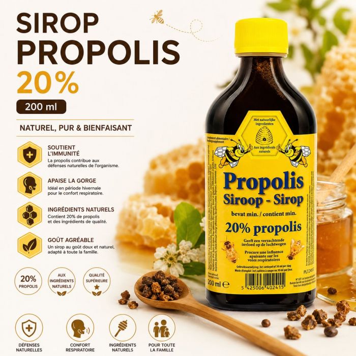 Sirop à la propolis 20 % – 200 ml