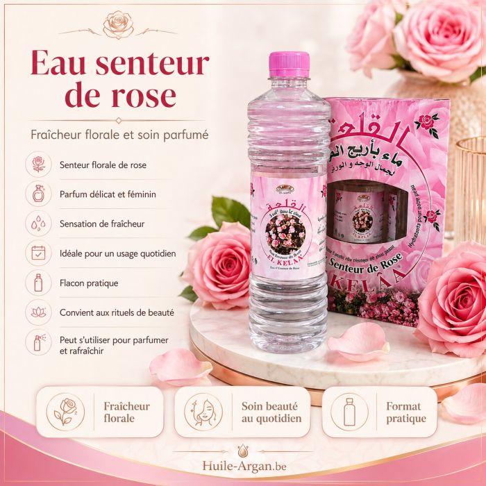 Eau Parfumée à la Rose El Kelâa – 500 ml