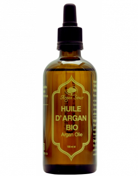 Huile d' argan vierge non torréfiée bio 100 ml