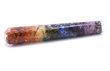 Orgonite Chakra et Bronze Baguette de guérison 140x30mm