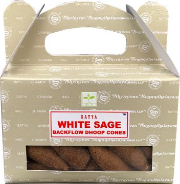 Cônes Backflow Satya Sauge Blanche
