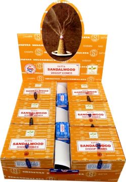 Encens satya en cones santal
