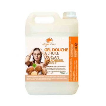 5 LITRES GEL DOUCHE A L ' HUILE D'ARGAN VRAC