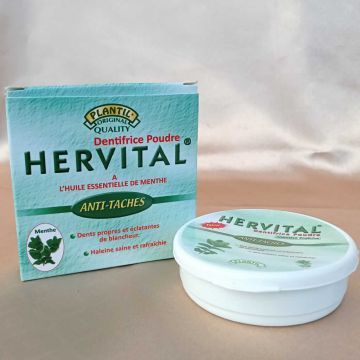 DENTIFRICE EN POUDRE HERVITAL MENTHE 50 gr