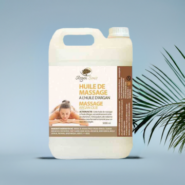 Huile de massage Argan Fleur Oranger 5 Litres