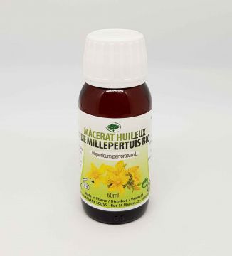 Macérât huileux de fleurs de Millepertuis BIO 60 ML