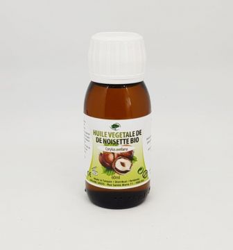 Huile végétale de noisette bio 60ml