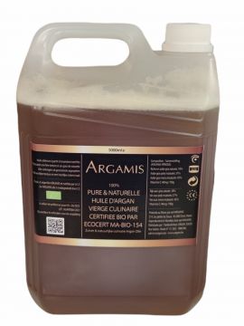 HUILE ARGAN ALIMENTAIRE BIO ARGAMIS 5 Litres VRAC