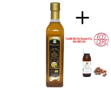 KIT DECOUVERTE ARGAN (1 Alimentaire et 1 Cosmétique )