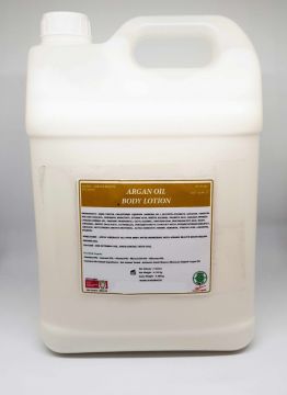 5 LITRES LAIT LOTION HYDRATANTE A L ' HUILE D'ARGAN 5000 ML
