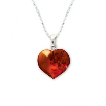 Pendentif Coeur env 1.80gr  Livré avec chaine
