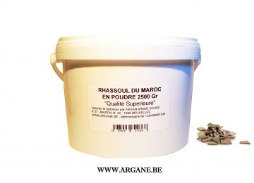 GHASSOUL ARGILE NATURELLE RHASSOUL PULVERISE 2500Gr 