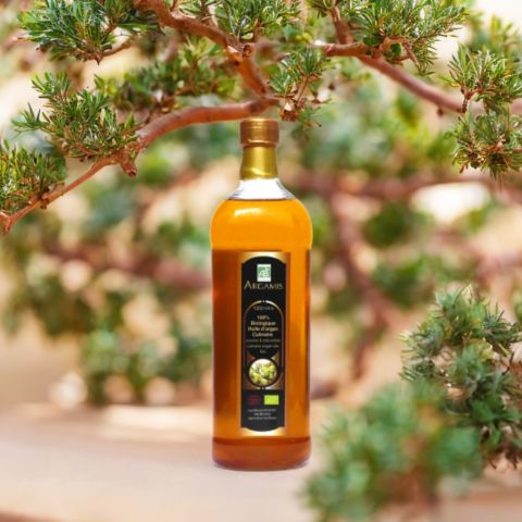 Huile argan alimentaire bio argamis 1 Litre