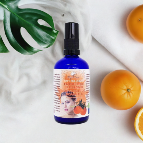 Hydrolat eau de fleur d'oranger 100% bio 100 ml