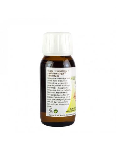 Huile végétale vierge de sésame 60 ml