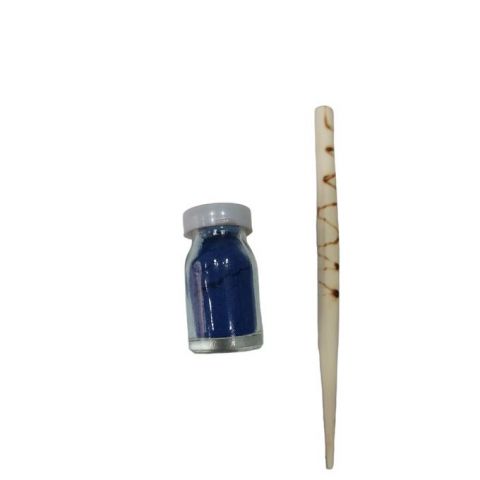 Khôl bleu en poudre avec étui et applicateur
