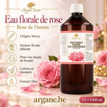 EAU FLORALE DE ROSE 100% BIO 1000 ML