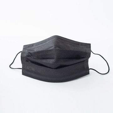 Masque facial jetable noir (paquet de 50)
