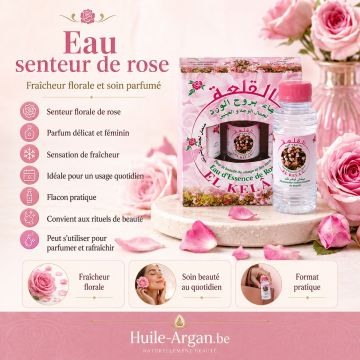 Eau Parfumée à la Rose El Kelâa – Lot de 3 × 125 ml