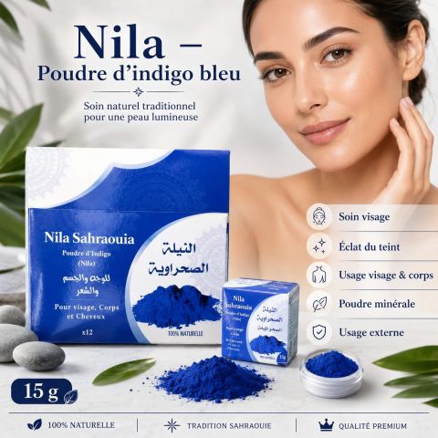 NILA SAHRAOUIA  POUDRE D'INDIGO (Nila) 15 g - Originale