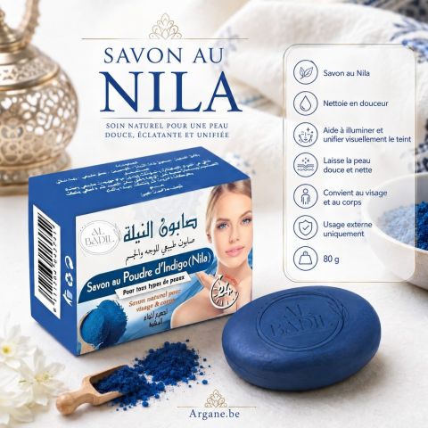 savon nila bleu