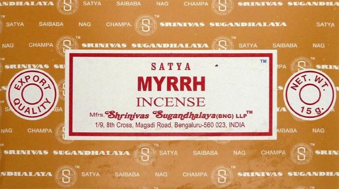 Encens satya Myrrh 15g