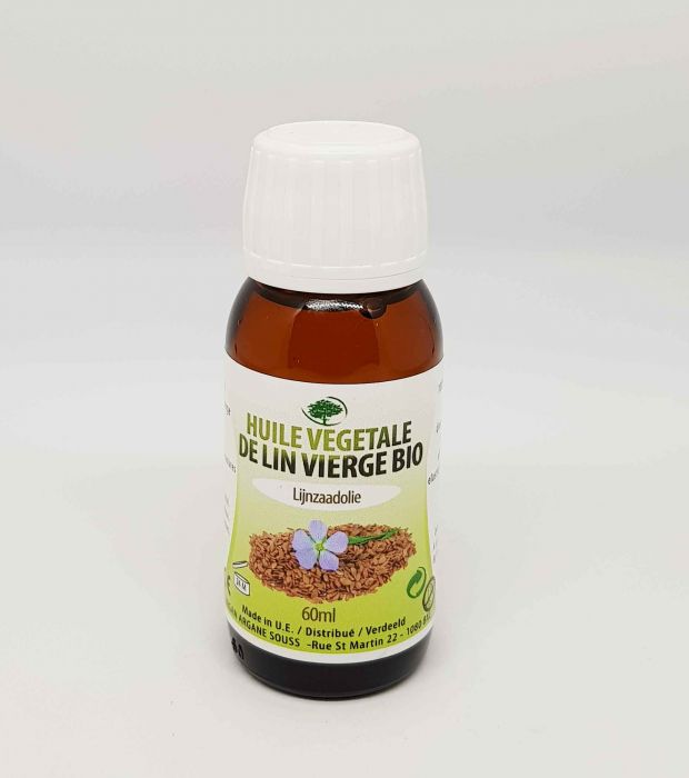 HUILE VEGETALE VIERGE DE LIN 60 ML