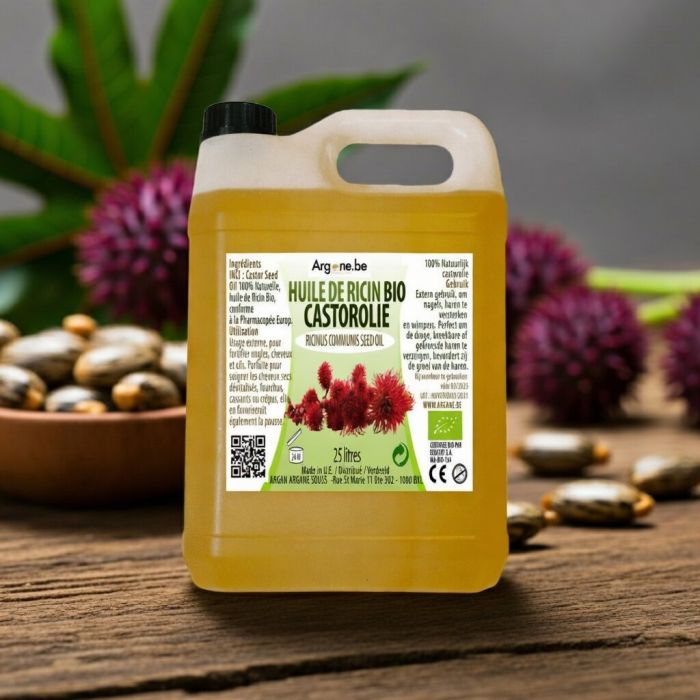 huile vegetale de ricin bio origine Inde 25 litres