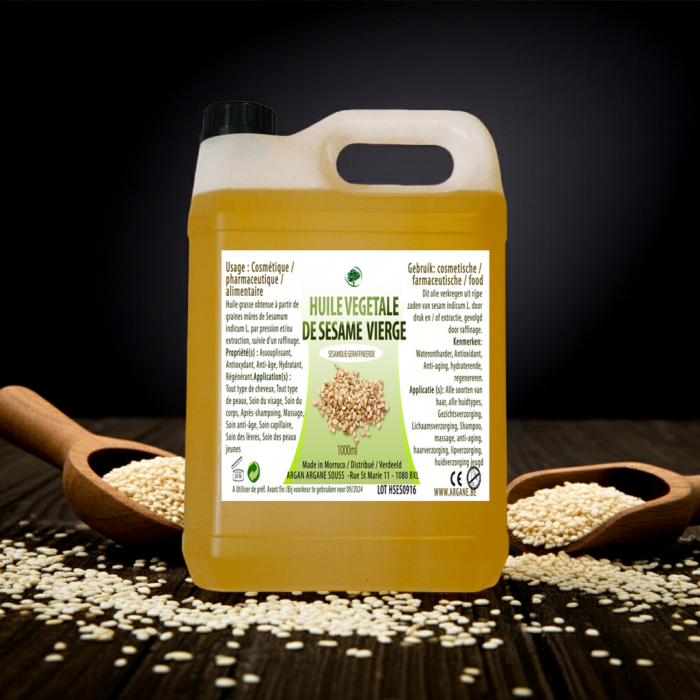 HUILE VEGETALE VIERGE DE SESAME BIO 5000ML