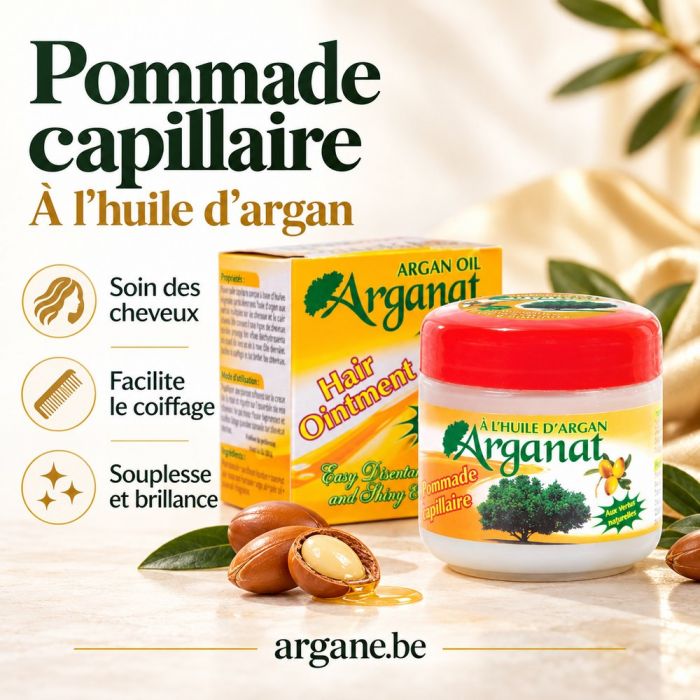 Plantil Pommade Capillaire à l’Huile d’Argan – Coiffage & Brillance