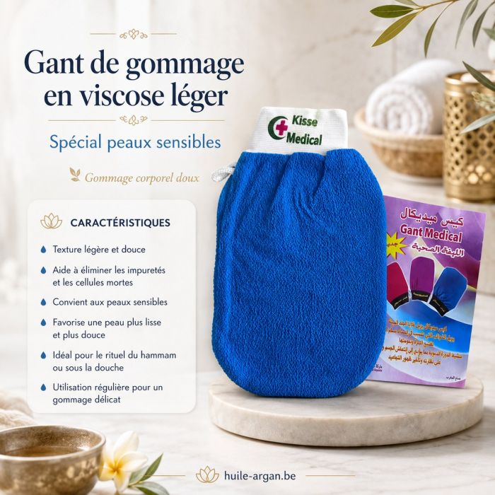 Gant de gommage viscose