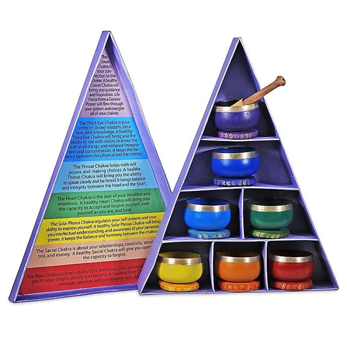 7 Bols chantant Chakra confection cadeau