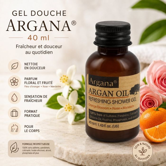 Gel douche à L'huile d'argan 40ml