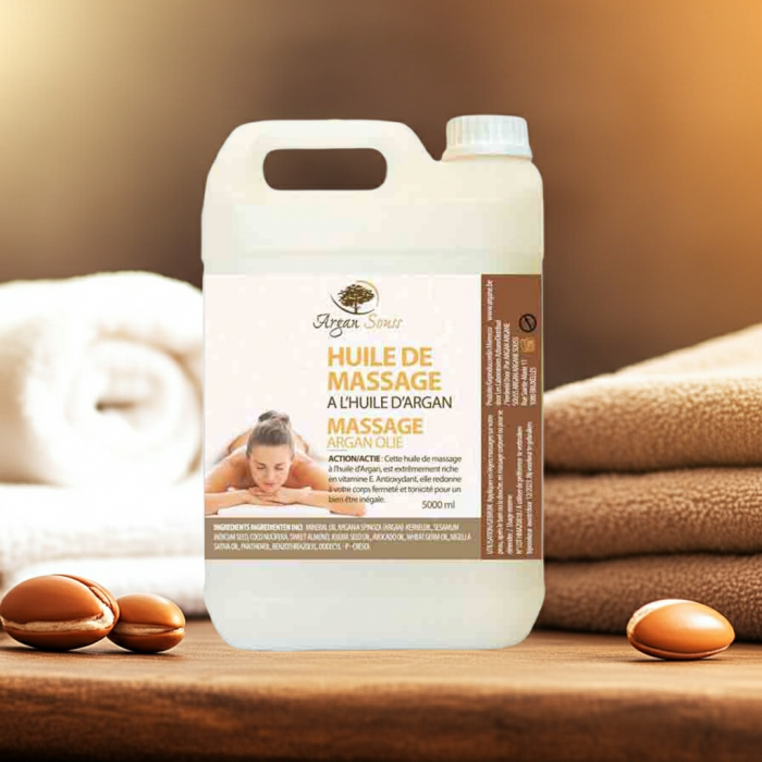 Huile de massage à l'huile d' argan 5000ml