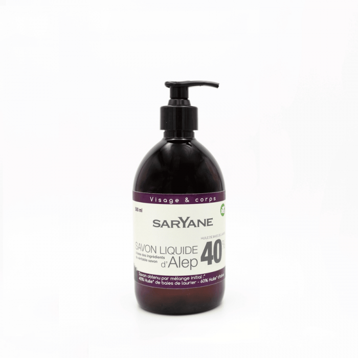 SAVON D' ALEP LIQUIDE 1000 ML 40% LAURIER