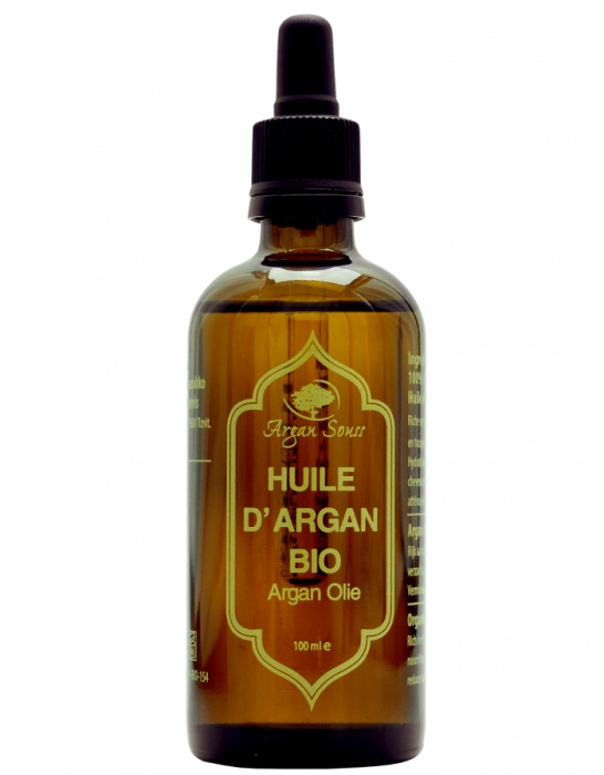 Huile d' argan vierge non torréfiée bio 100 ml