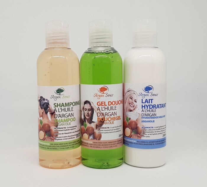 3 PRODUITS ARGAN SOUSS A L' HUILE D' ARGAN