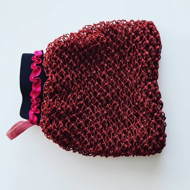 GANT DE BAIN FILET DE PECHE